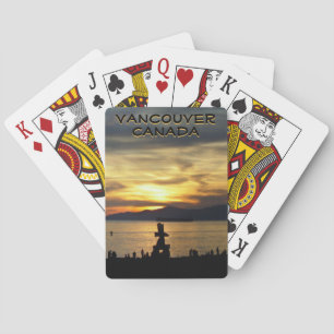 Cartes de jeu Vancouver Cartes de coucher de solei