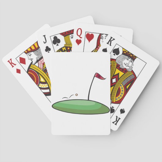 Cartes de jeu vertes de golf (dos)
