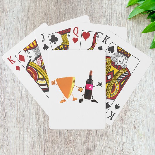 Cartes De Jeu Vin Et Fromage