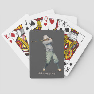 Cartes de jeu vintage Golfer