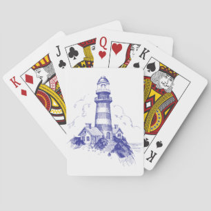 Cartes de jeu vintage Lighthouse