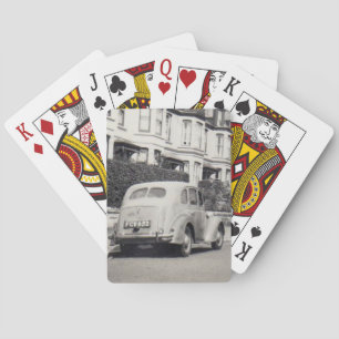 Cartes de jeu vintages de voiture