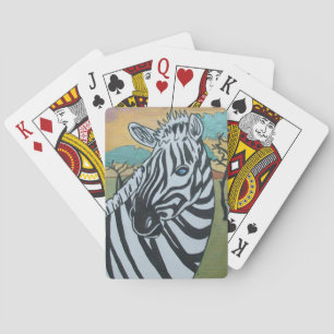Cartes de Jeu Zèbre Métallique