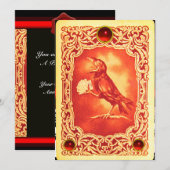 CARTES DE JEUX ROUGE CROW, SCEAU DE CIRE DE POKER (Devant / Derrière)