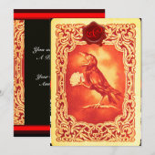 CARTES DE JEUX ROUGE CROW, SCEAU DE CIRE DE POKER (Devant / Derrière)