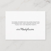 Cartes de jointure simples minimalistes Mandy (Dos)