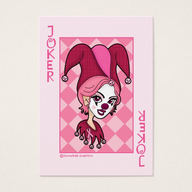 Cartes de joker rose (Devant)