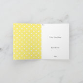 Cartes de jonquilles - Carte de vœux personnalisab (Intérieur)