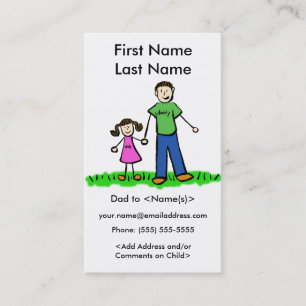 Cartes de Jouage personnalisées Daddy et Daughter