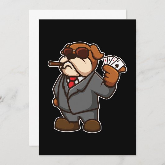 Cartes de joueur de poker pour chien Cigare Casio (Devant / Derrière)