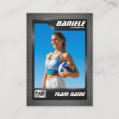 Cartes de Joueur Volley-ball Personnalisées (Devant)