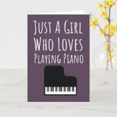 Cartes de Joueuse de Piano Rose Mignonne pour Bébé (Fleur jaune)