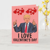 CARTES DE JOUR DE DONALD TRUMP VALENTINE (Fleur jaune)