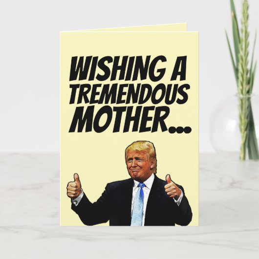 CARTES DE JOUR DE MÈRE DE MÈRE DONALD TRUMP (Devant)