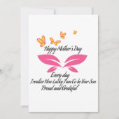 cartes de jour de mère heureuse (Devant)