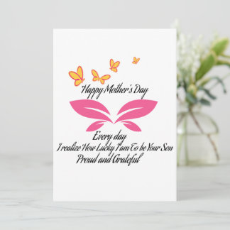 cartes de jour de mère heureuse