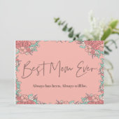 Cartes de jour des mères Botanique mignonne Sentim (Debout devant)