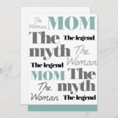 Cartes de jour des mères Citation simple (Devant / Derrière)