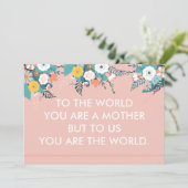 Cartes de jour des mères Citer Sentiments (Debout devant)