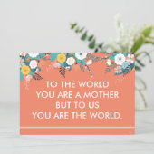 Cartes de jour des mères Citer Sentiments (Debout devant)