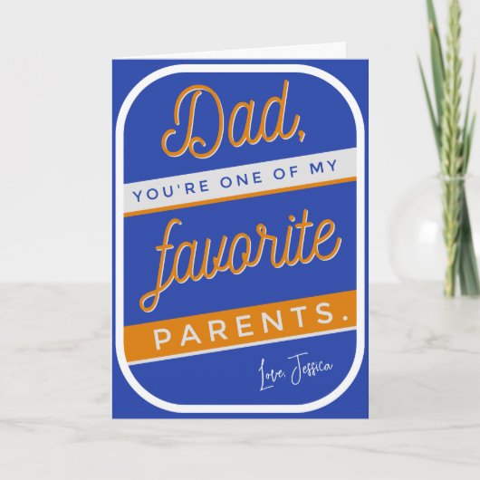 Cartes de jour des pères cool (Devant)