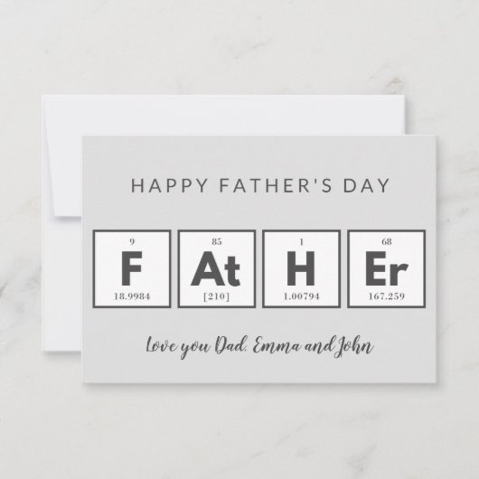 Cartes de jour des pères Cool Amusement (Devant)
