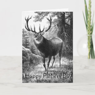 Cartes de jour des pères de chasse aux cerfs