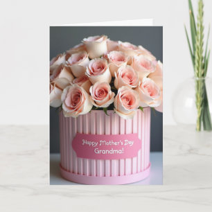 Cartes de jour douce aux roses roses