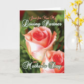 Cartes de jour pour les mères gaies - Partenaire a (Fleur jaune)