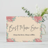 Cartes de jour pour mères Botanique Cute (Debout devant)