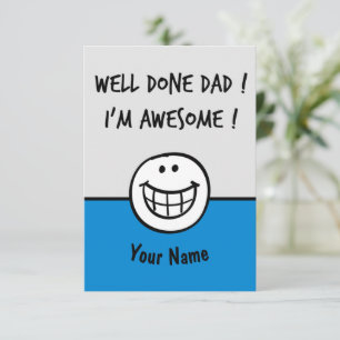 Cartes de jour pour pères amusants Humour Cool