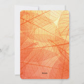 Cartes de Joyeuses Fêtes d'Automne - Invitations d (Dos)