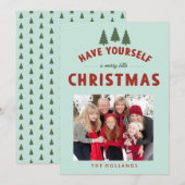 Cartes de Joyeux Noël à vous (Devant / Derrière)