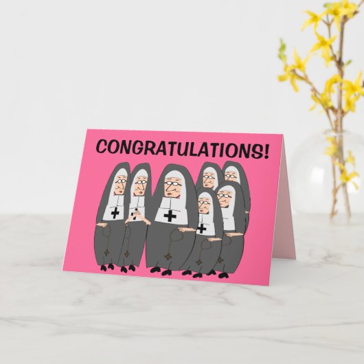 Cartes de jubilé Nun (Fleur jaune)