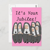 Cartes de jubilé Nun (Devant / Derrière)