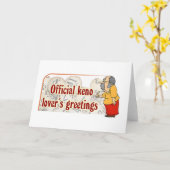 Cartes de Keno : Les salutations de l'amant (Fleur jaune)