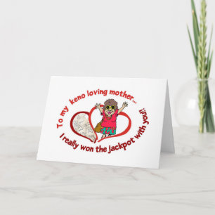 Cartes de Keno : message à ma mère affectueuse de