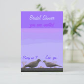 Cartes de la Fête de la mariée RSVP (Debout devant)