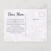 Cartes de la Fête des Mères, Cadeau, Photo fleur l (Dos)