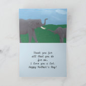 Cartes de la Fête des mères et des bébés éléphants (Intérieur)