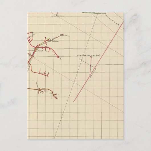 Cartes de la mine Comstock Numéro VIX (Devant)