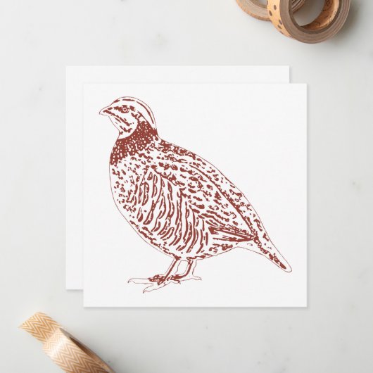 Cartes de la Perdrix (Devant/Arrière en situation)