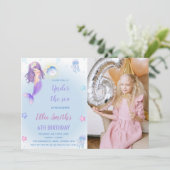 Cartes de la Petite Sirène avec photo (Debout devant)