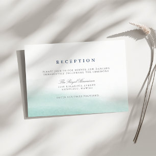 Cartes de la réception de mariage Seaglass Tides