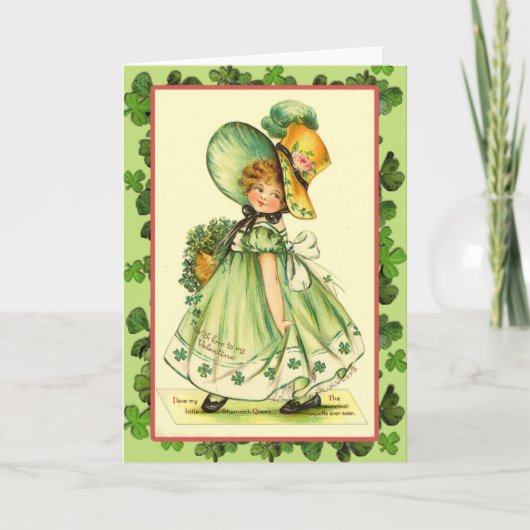 Cartes de la Reine de shamrock du jour de St (Devant)