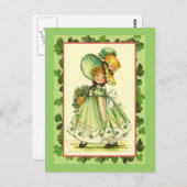 Cartes de la Reine du Trèfle de la Saint-Patrick (Devant / Derrière)