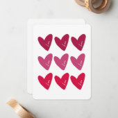 Cartes de la Saint-Valentin (Devant/Arrière en situation)