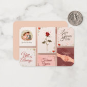 Cartes de la Saint-Valentin (Devant/Arrière en situation)