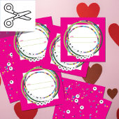 Cartes de la Saint-Valentin à perles de mots à la