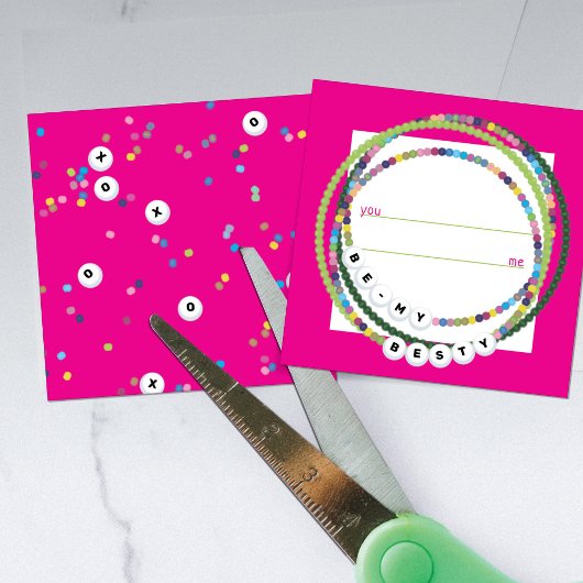 Cartes de la Saint-Valentin à perles de mots à la